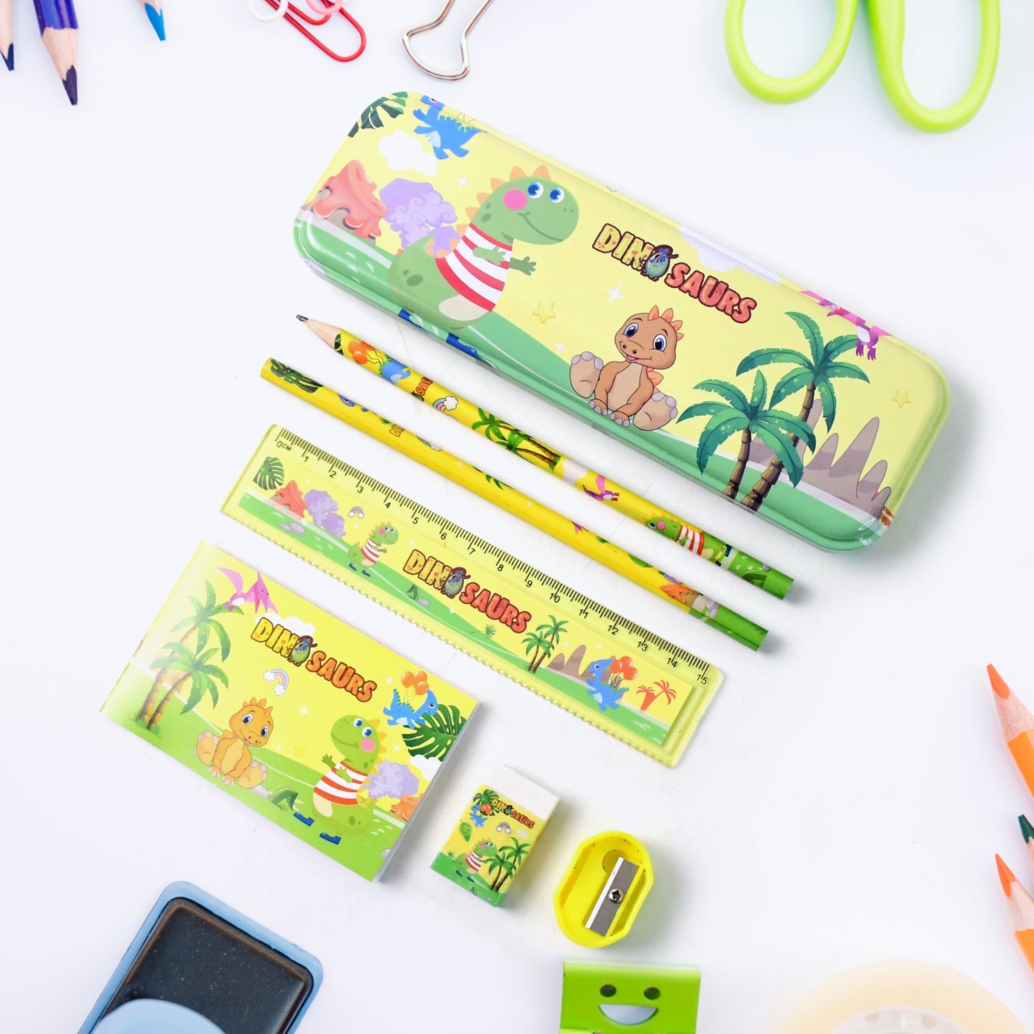 Dinosaur Printed Kids Stationery (Set) Dinosaur Printed Kids Stationery (Set)